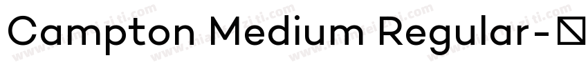 Campton Medium Regular字体转换